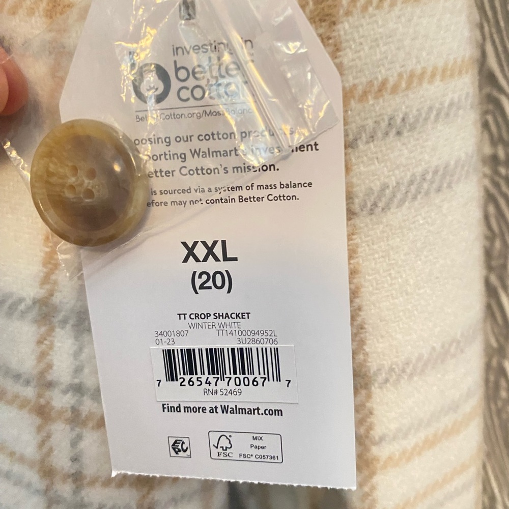 Plaid plus size shacket
